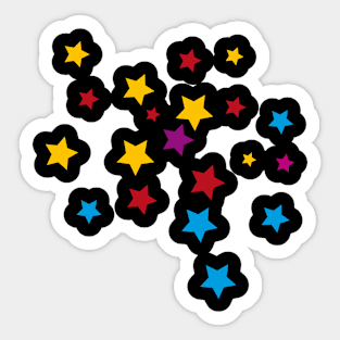 Stars color Sticker